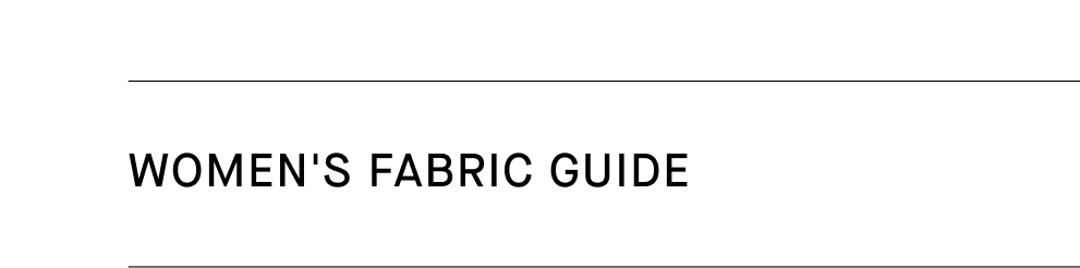 Women's Fabric Guide