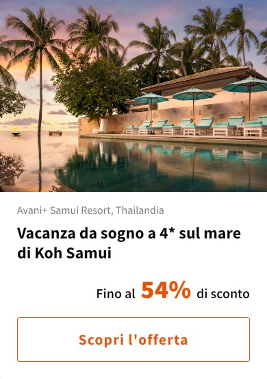 Vacanza da sogno a 4* sul mare di Koh Samui