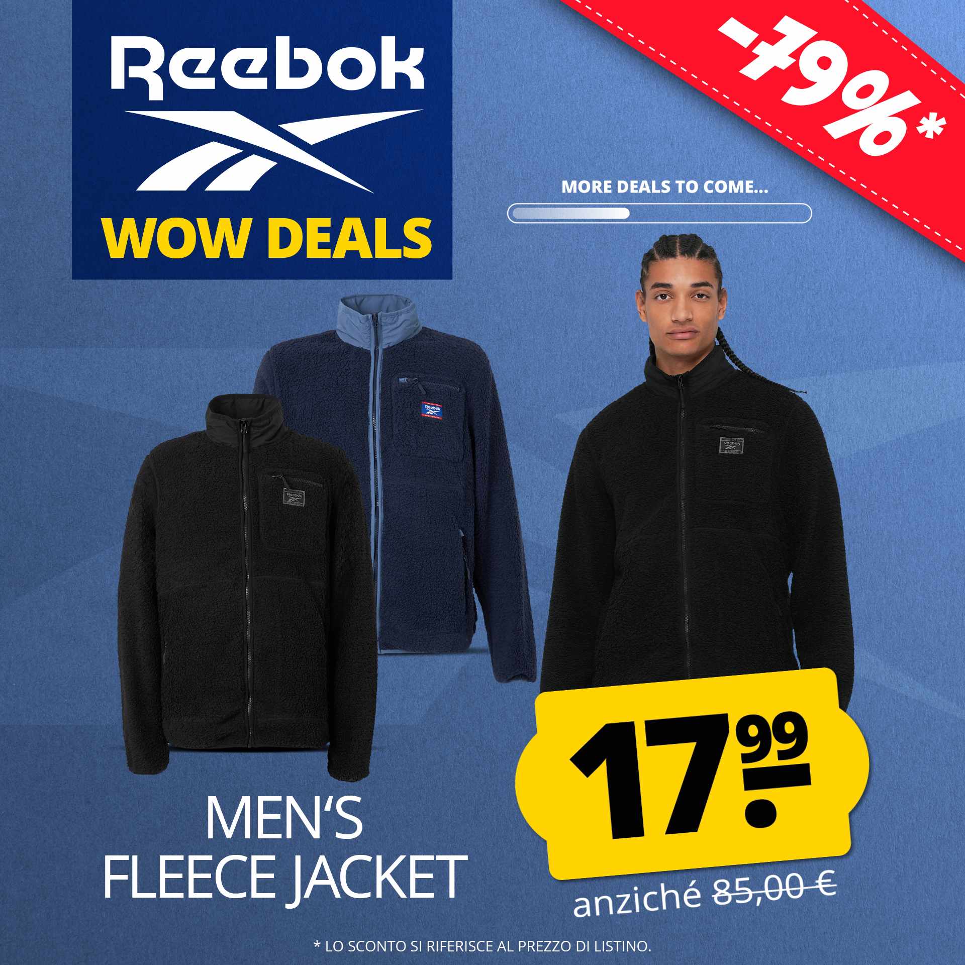 Giacca in pile Reebok 17,99 € 
