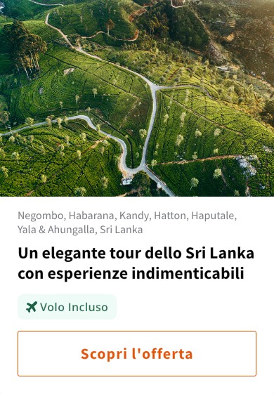 Un elegante tour dello Sri Lanka con esperienze indimenticabili