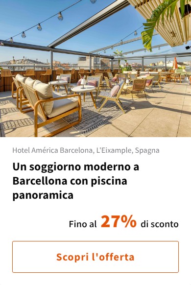 Un soggiorno moderno a Barcellona con piscina panoramica