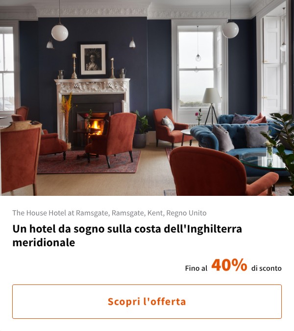 Un hotel da sogno sulla costa dell'Inghilterra meridionale