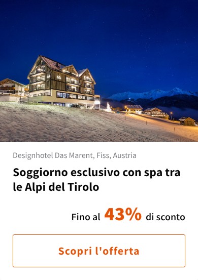 Soggiorno esclusivo con spa tra le Alpi del Tirolo