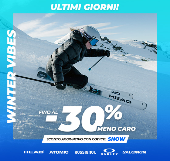 Fine della promozione fino al -30%!