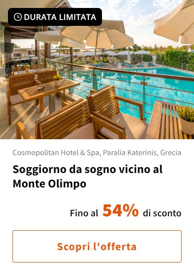 Soggiorno da sogno vicino al Monte Olimpo