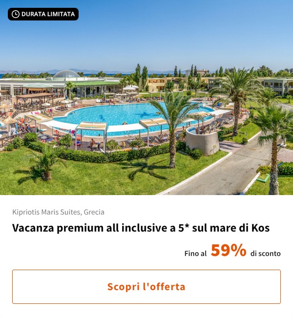 Vacanza premium all inclusive a 5* sul mare di Kos