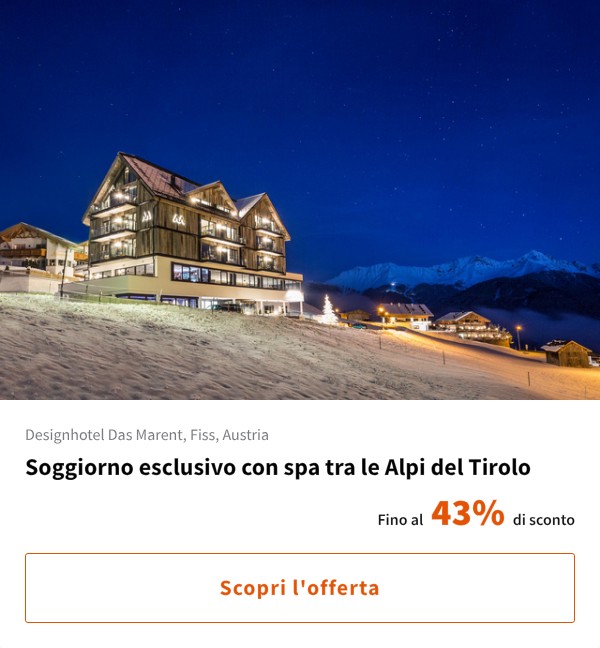 Soggiorno esclusivo con spa tra le Alpi del Tirolo