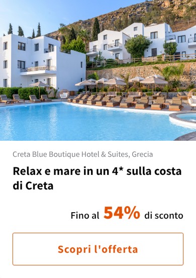 Relax e mare in un 4* sulla costa di Creta