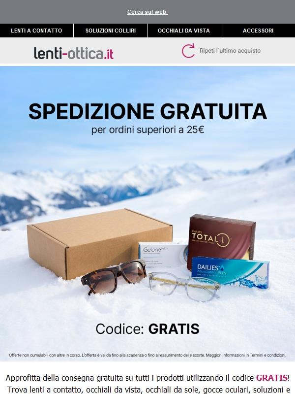 Spedizione gratuita — solo per pochi giorni ⏰
