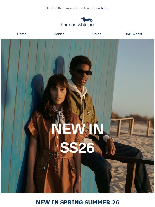 Scopri i NEW IN Spring Summer 26 per Lui e Lei