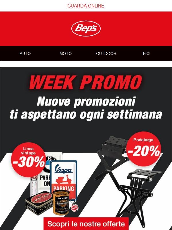 🚗 Non fermarti mai: tutto per il tuo viaggio nelle Week Promo 🏍️