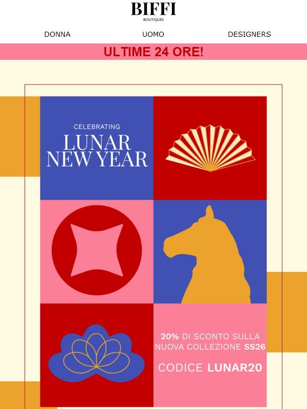 Non perdere il 20% di sconto sulla nuova collezione | LUNAR20