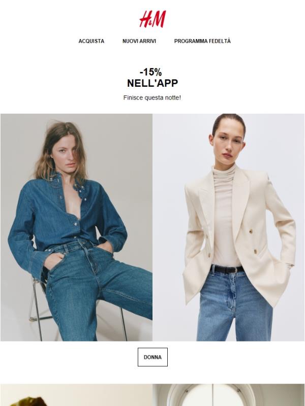 Goditi il -15% nell'app