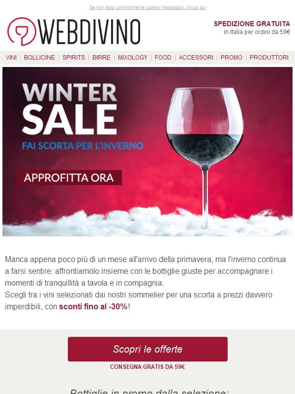 Winter Sale ⚡ Bottiglie fino al -30%