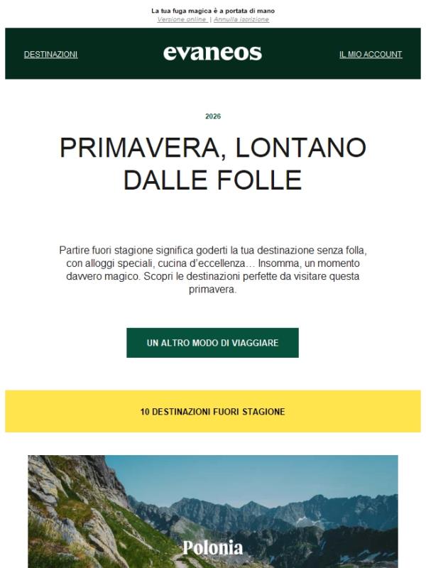 10 destinazioni lontano dalla folla