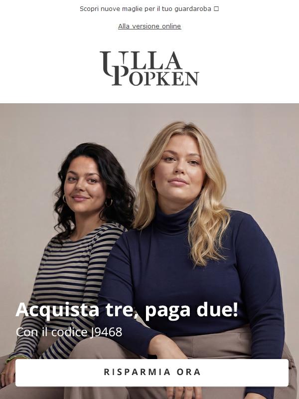 Solo per poco: approfitta subito dell’offerta 3 maglie al prezzo di 2 🛍️