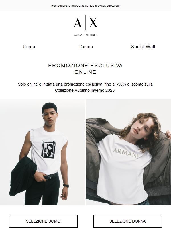 Scopri la promozione esclusiva online