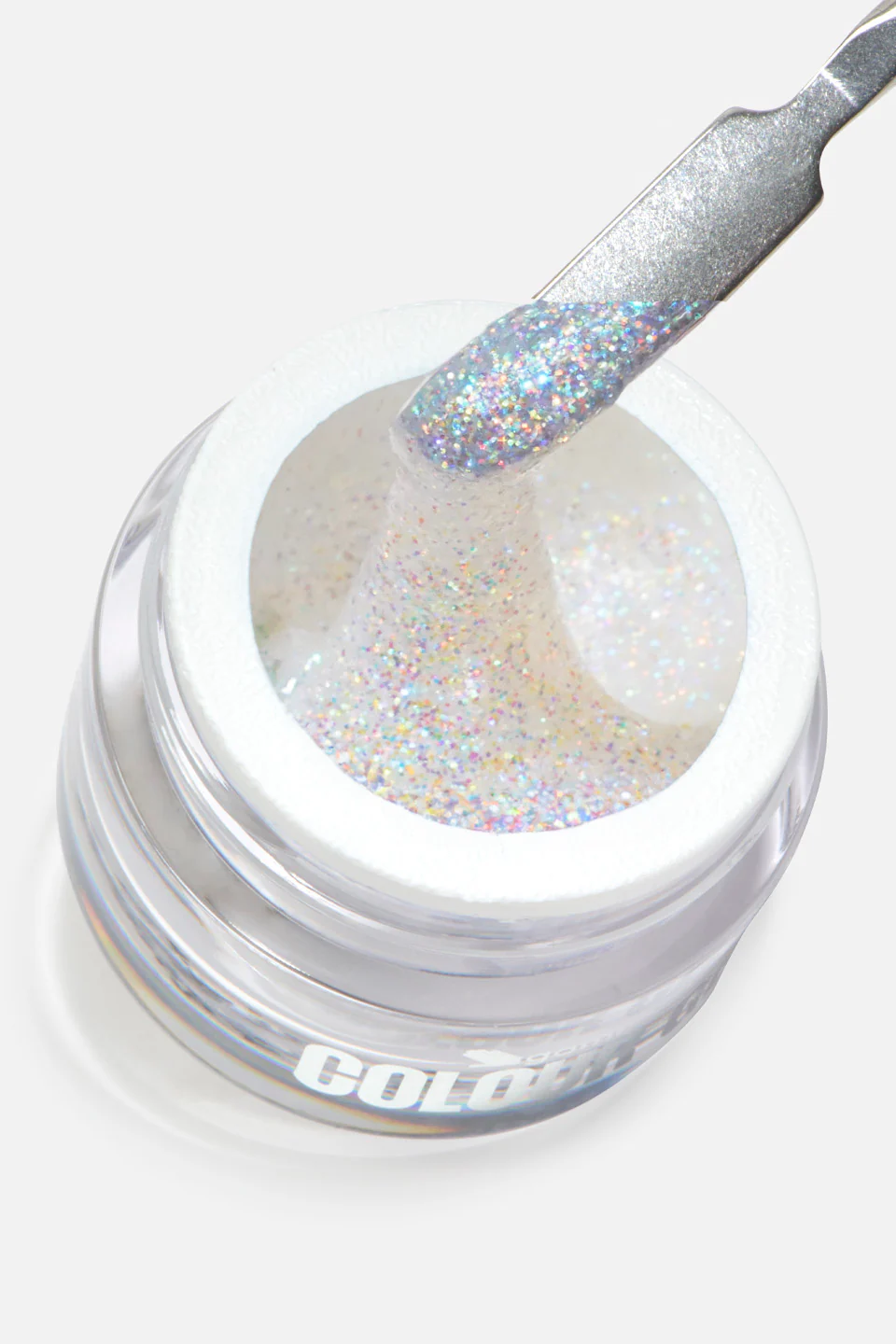 Image of Gel UV colorato bianco glitter Fantasy 5 g