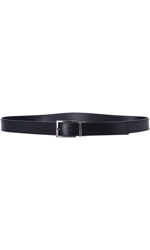 Leather reversible belt