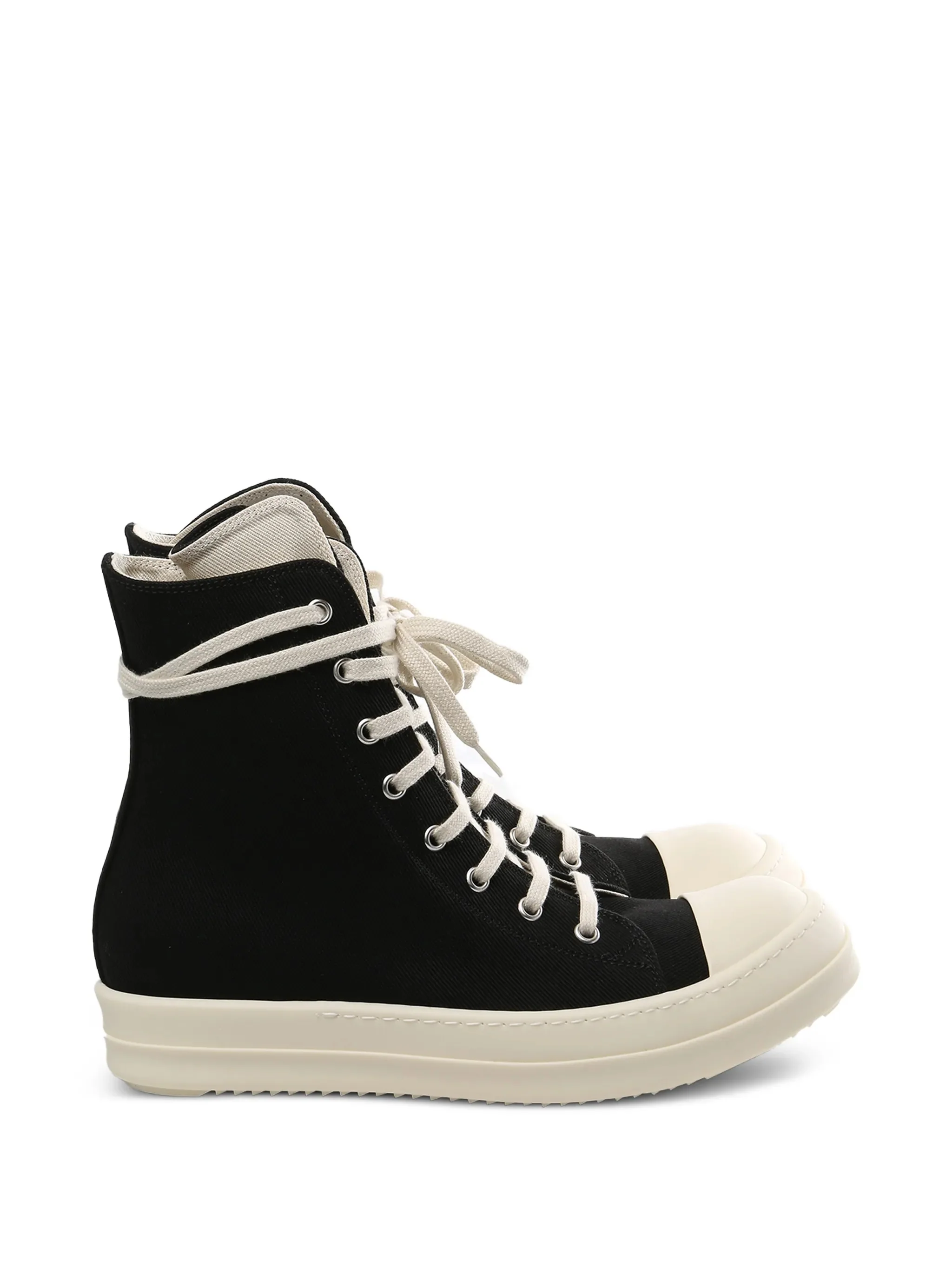 Image of Rick Owens Drkshdw Canvas Toe-cap Sneakers