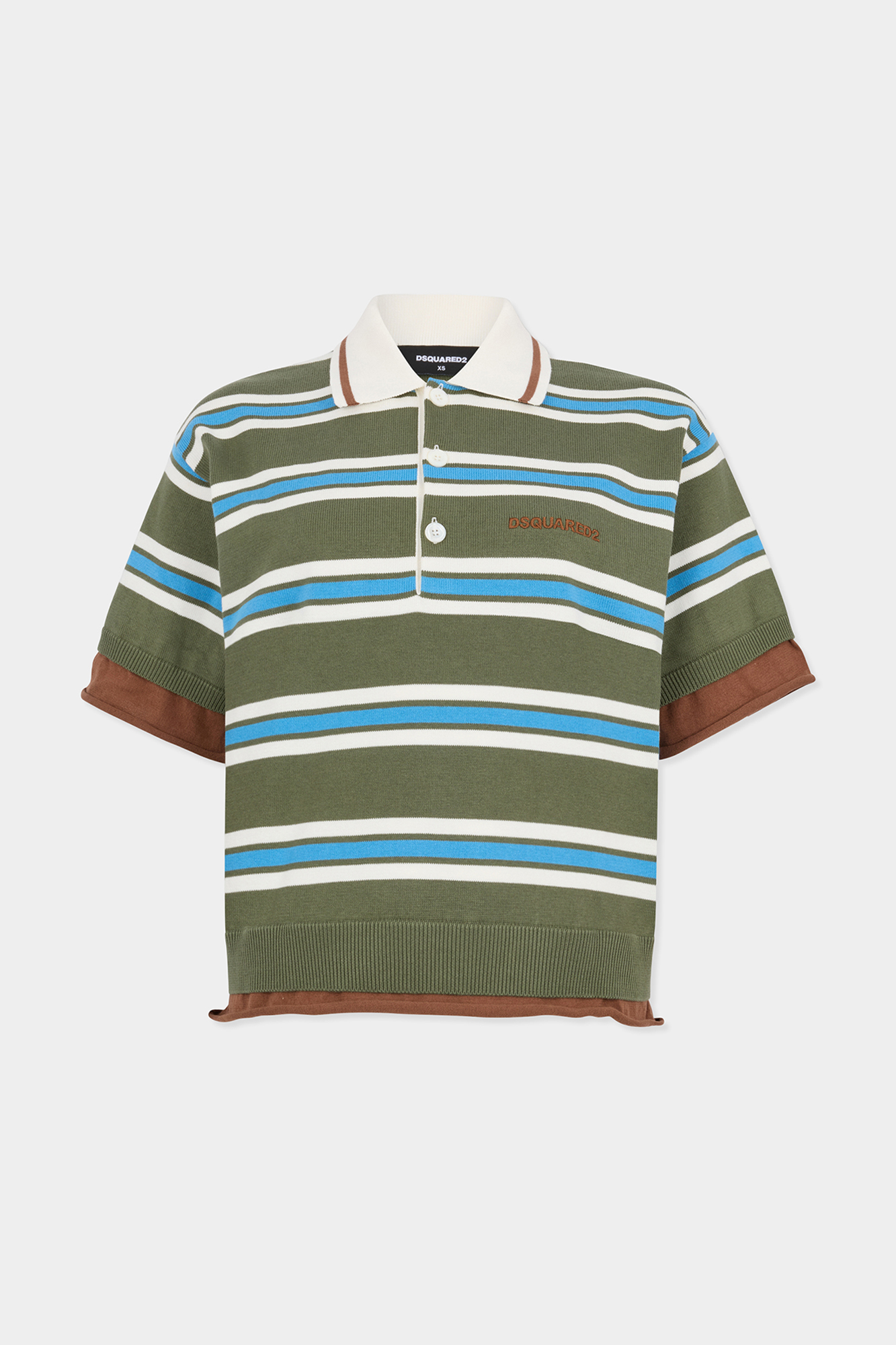 Striped Knit Polo