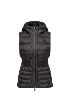 Gilet imbottito in piuma con cappuccio Melia