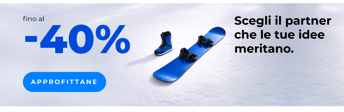 Fino al -40% su molti prodotti! 