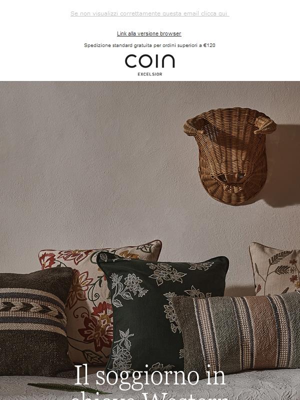 Aria di Bianco up to 50%: Living Western-style!