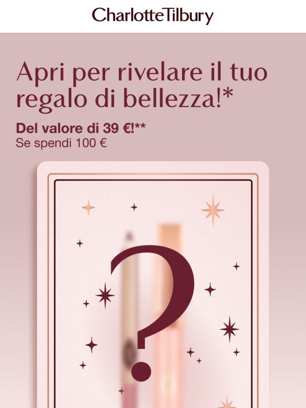 Sorpresa! Un REGALO del valore di 39 € all'interno 👀