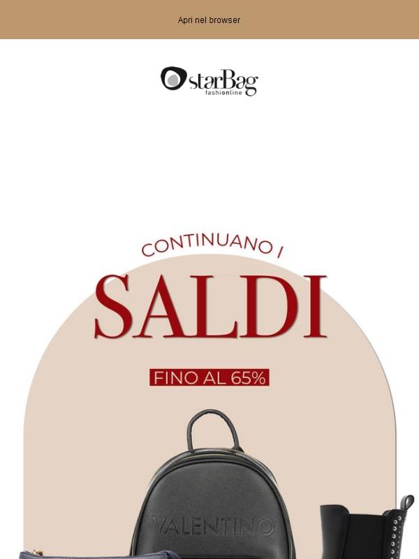 🛍️Saldi STARBAG: ultimi affari fino al -65%