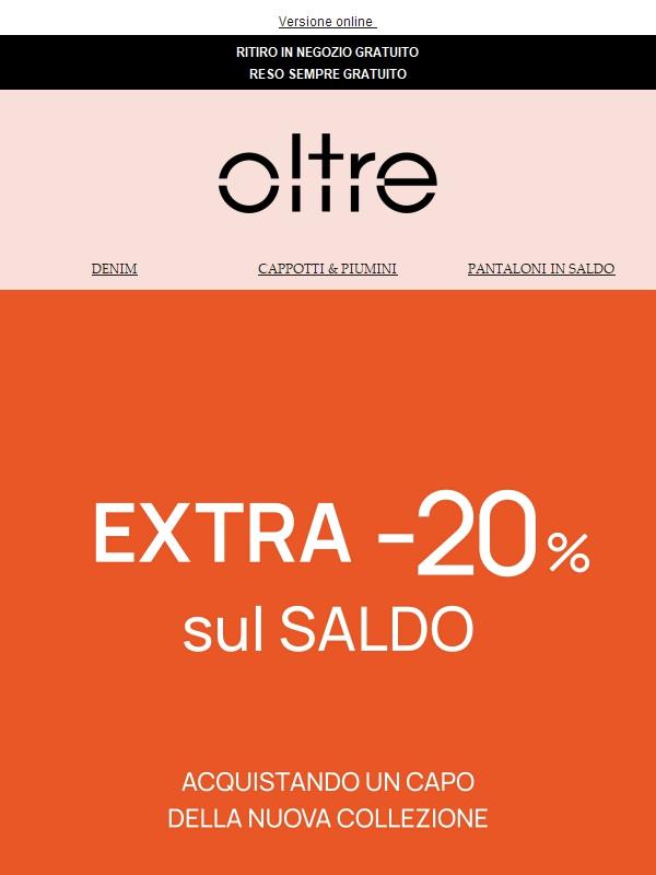 EXTRA -20% sul saldo