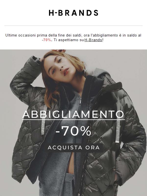 Abbigliamento -70%  ⏰