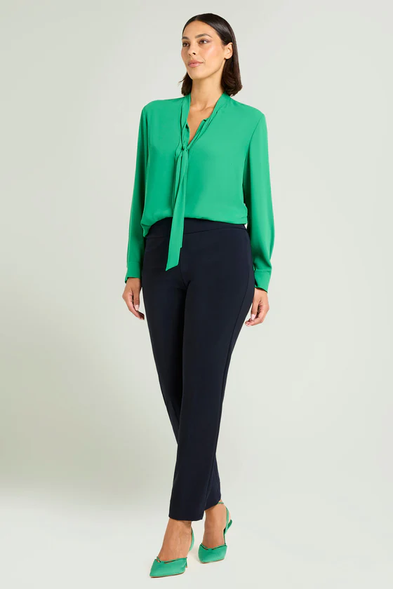 PANTALONI PULL-ON SKINNY IN COMPATTO STRETCH