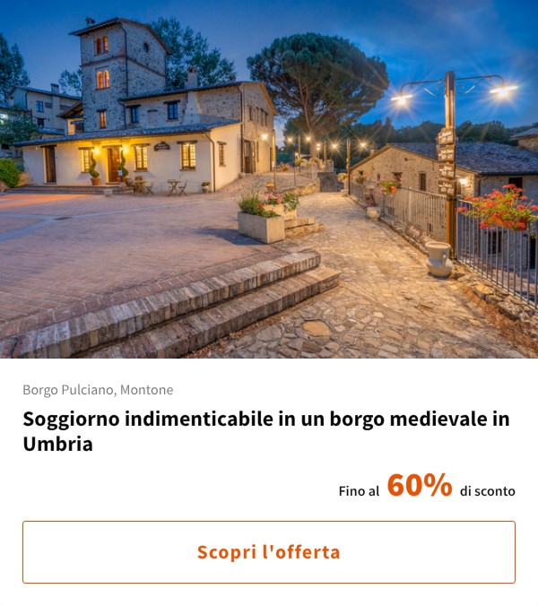Soggiorno indimenticabile in un borgo medievale in Umbria