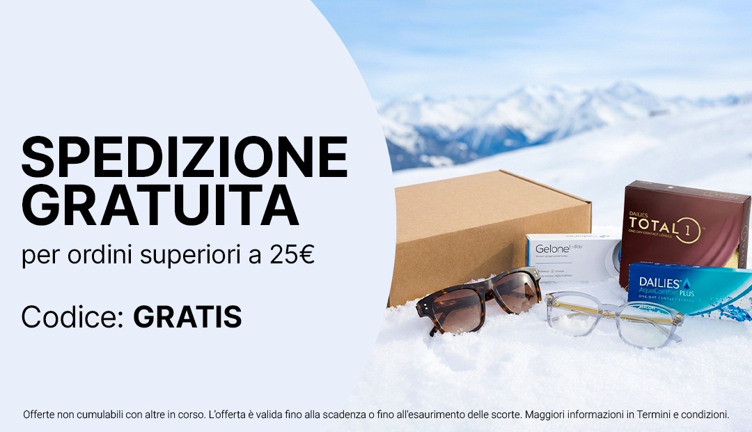 Spedizione gratuita per ordini superiori a 25€. Codice: GRATIS