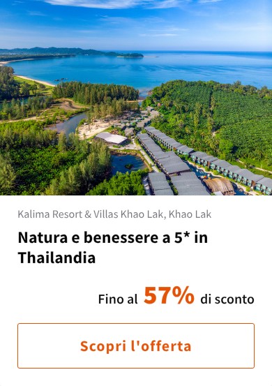 Natura e benessere a 5* in Thailandia