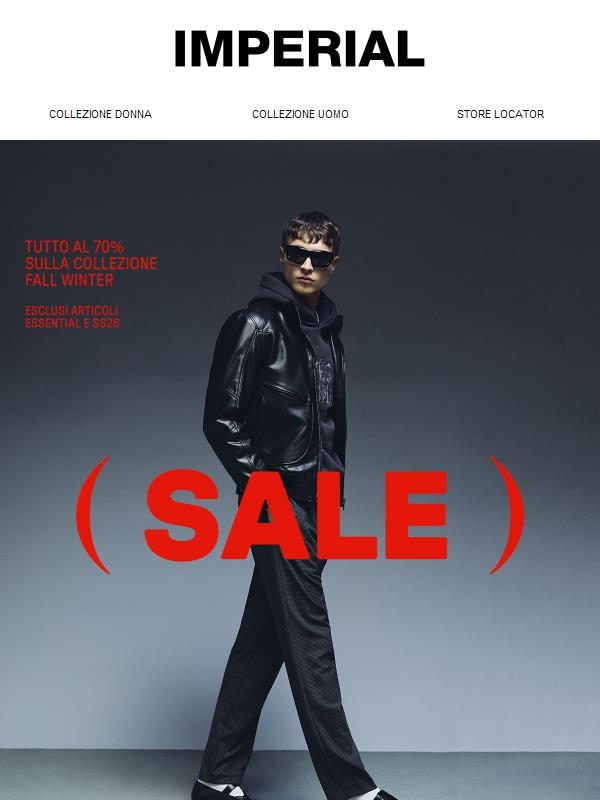 SALDI Imperial — Tutto al 70%