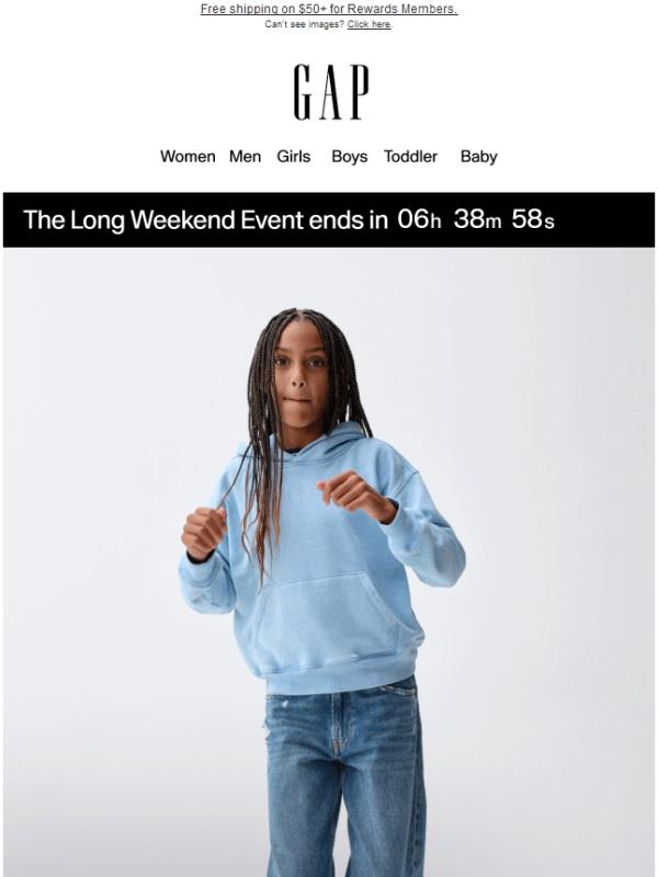 40–60% off is over soon: the long weekend is coming to an end