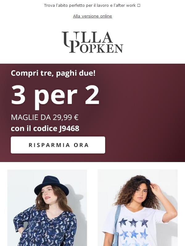 Solo per oggi: promo 3x2 sulle maglie 👕