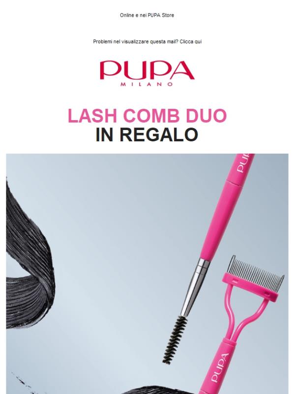 Con 1 Mascara in regalo Lash Comb Duo ❤️