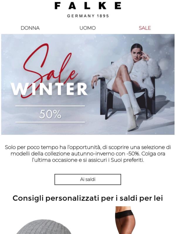 Solo per poco tempo: -50% sulla nostra collezione autunno e inverno!
