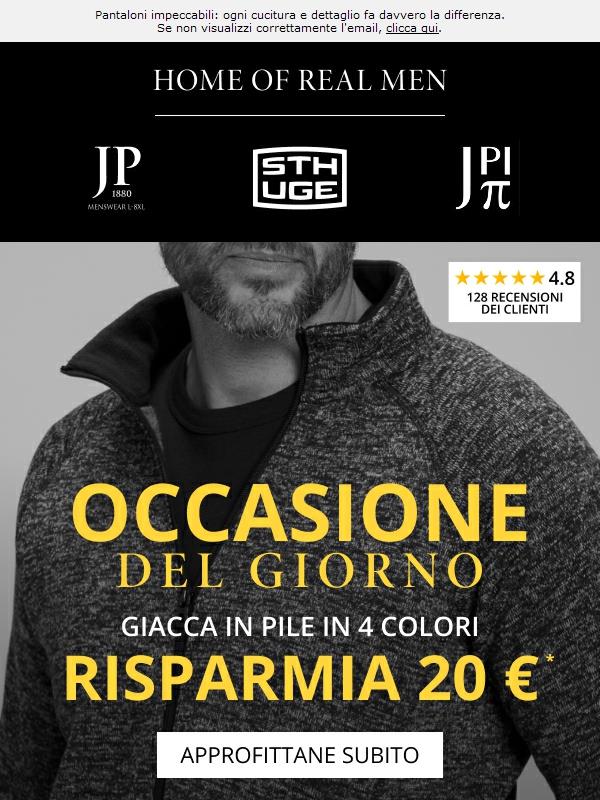 Occasione del giorno! Giacca in pile solo oggi 39,99€
