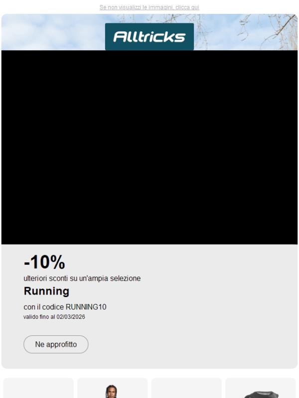 Approfitta del -10% con il codice WORLDRUN🏃