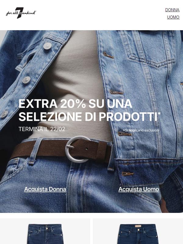 Approfitta di un EXTRA 20%
