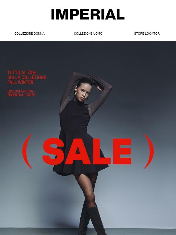 SALDI Imperial — Tutto al 70%