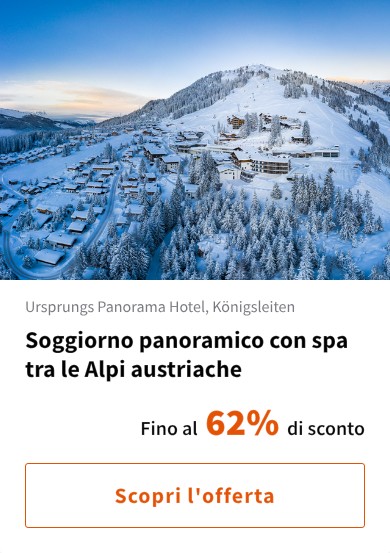 Soggiorno panoramico con spa tra le Alpi austriache