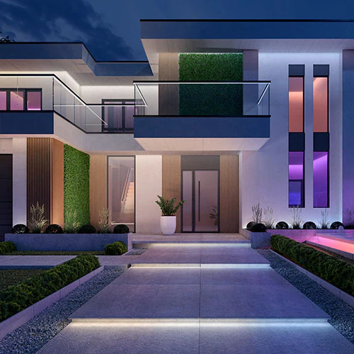 Decora con eleganti linee di luce