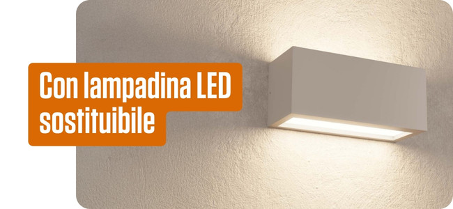 Con lampadina LED sostituibile