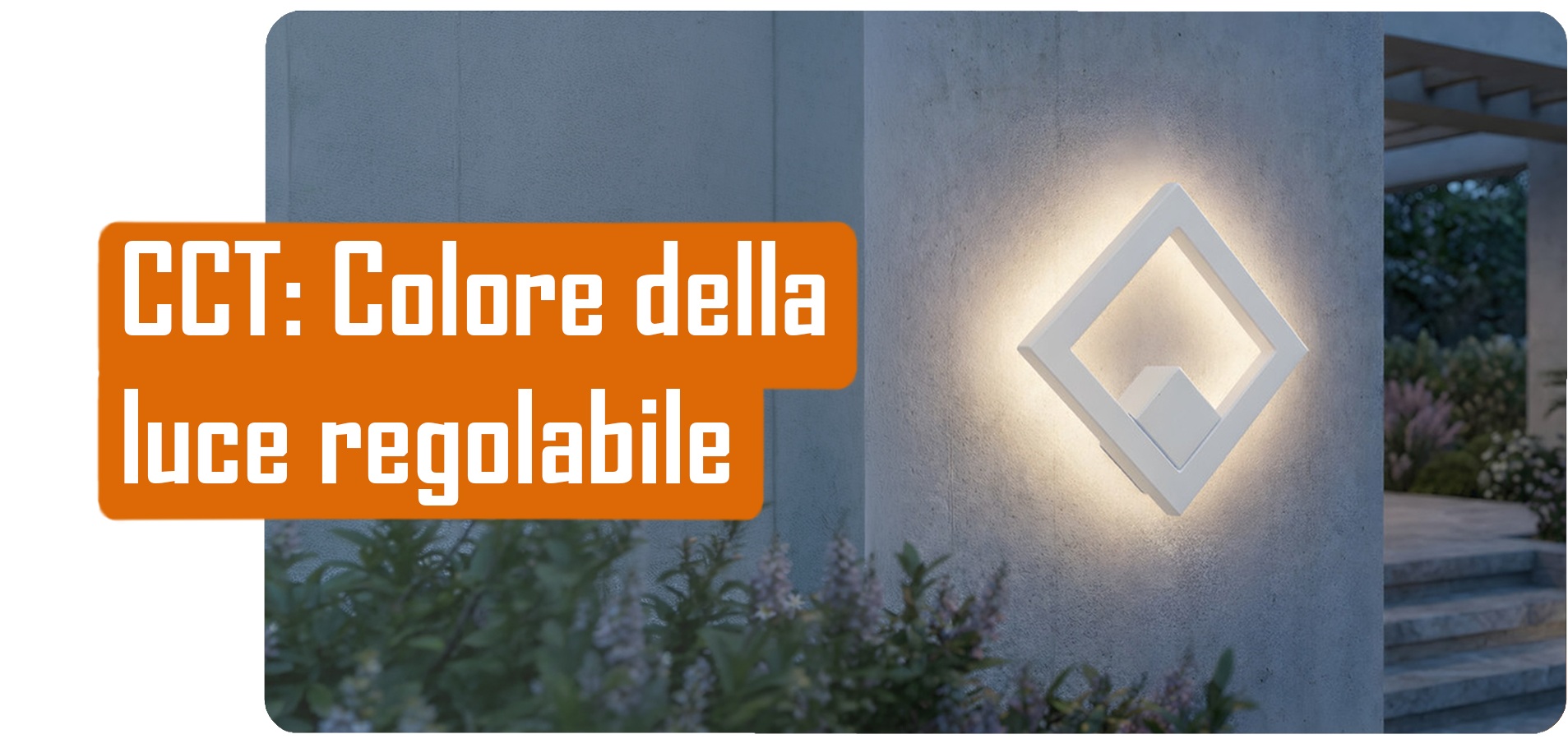 Lampada da parete con luce regolabile