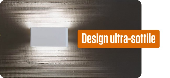 Lampada da parete con design ultra-sottile